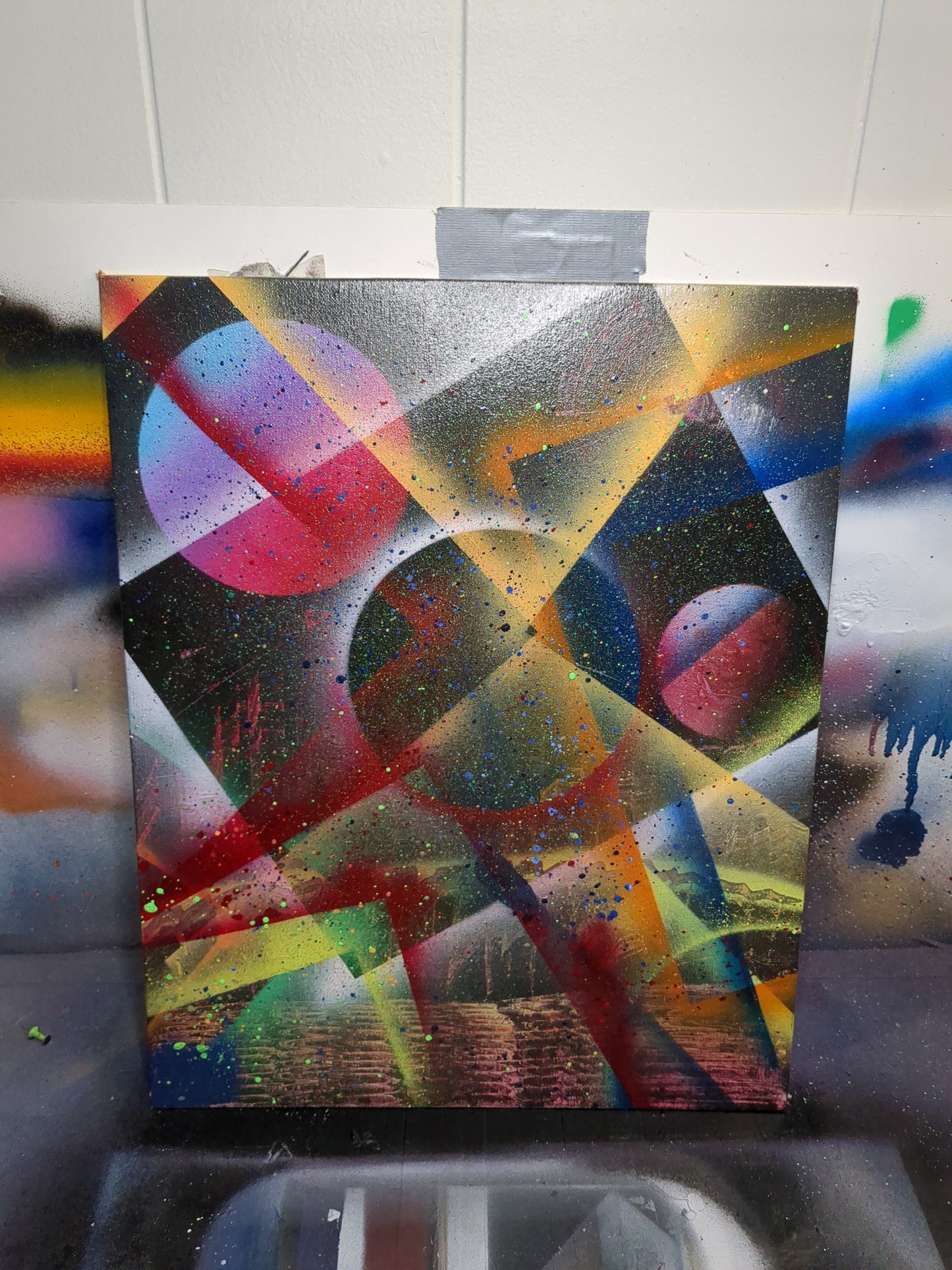 LARGE Original Spray Painting 16"x 20"