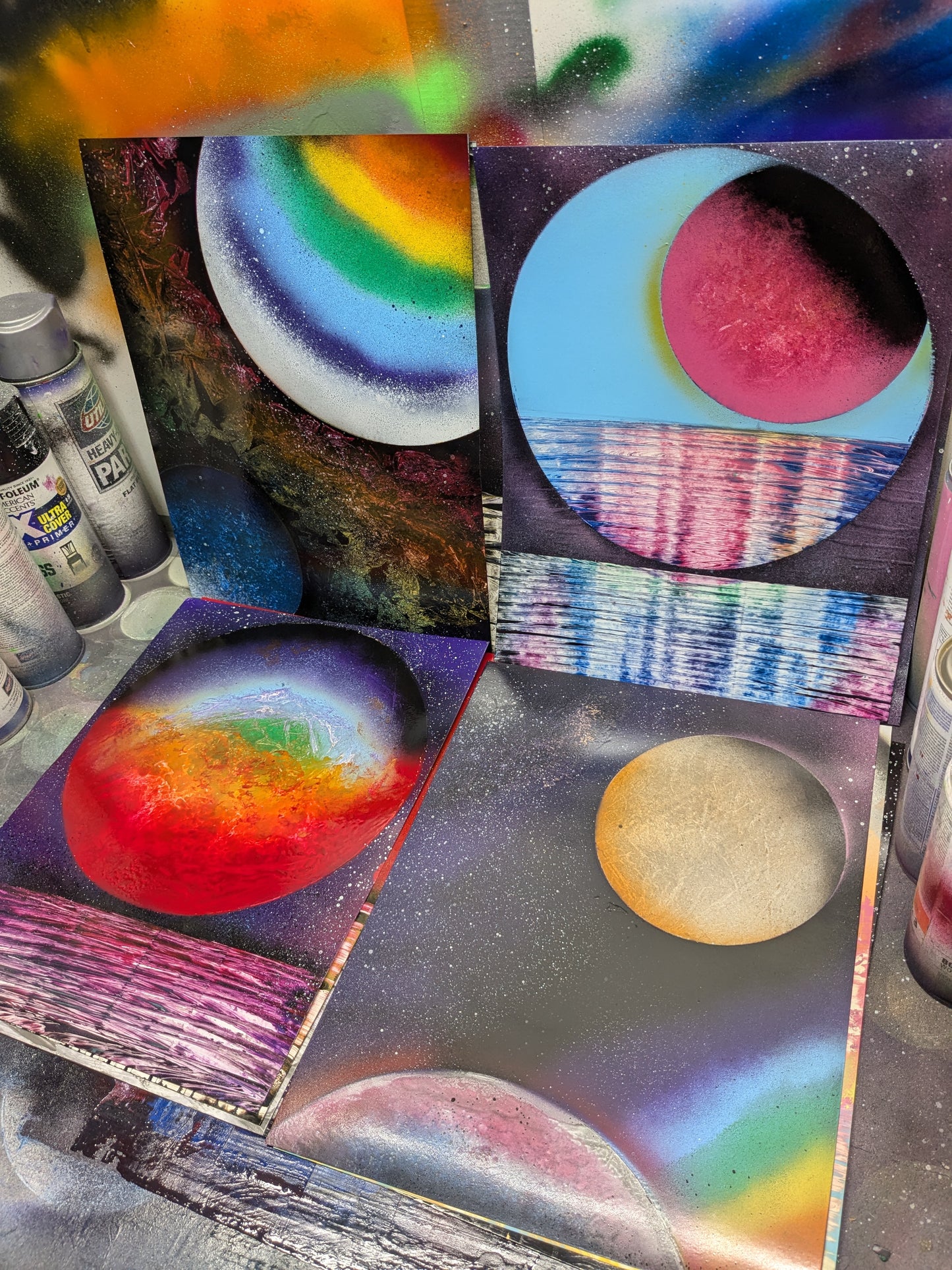 Original RainBow Series 4 Piece Spray Paints